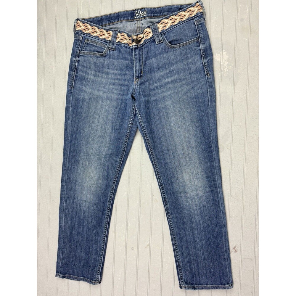 Old Navy Size 8 Womens Jeans Crop The Diva Low Rise Stretch Med Wash